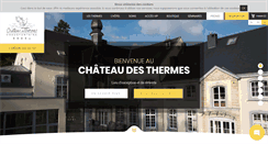 Desktop Screenshot of chateaudesthermes.be